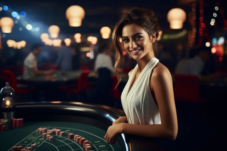 Meja Dragon Hatch live dealer di atta 4d dengan dealer dan kartu yang terlihat jelas